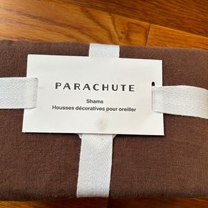 Parachute Linen Sham Set in Raisin, size standard